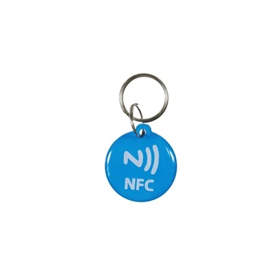 Blátt epoxy NFC lyklafottur